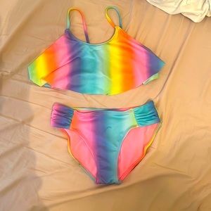 Rainbow kids bikini🌈